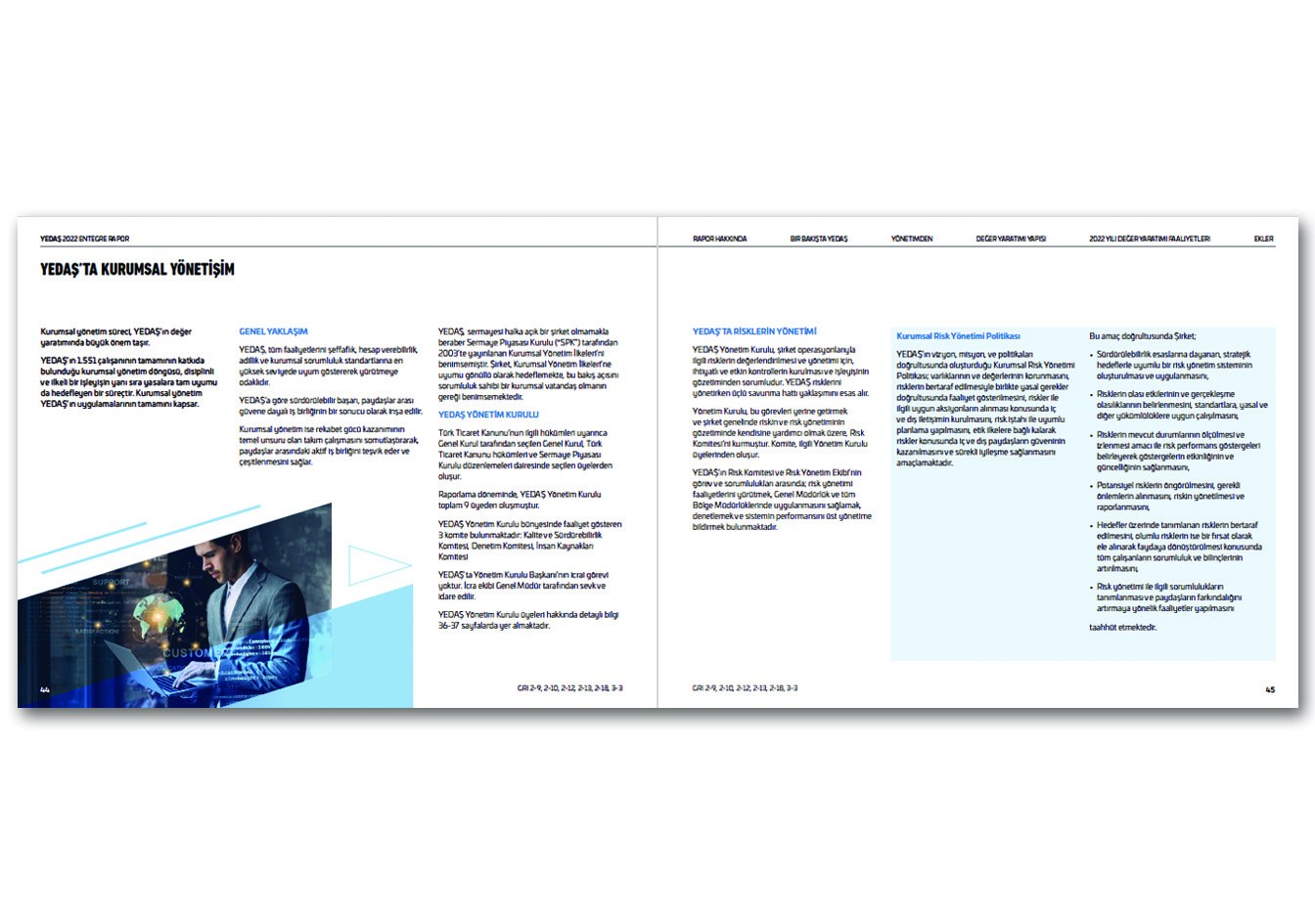 YEDAŞ / 2022 Entegre Faaliyet Raporu / 2022 INTEGRATED ANNUAL REPORT