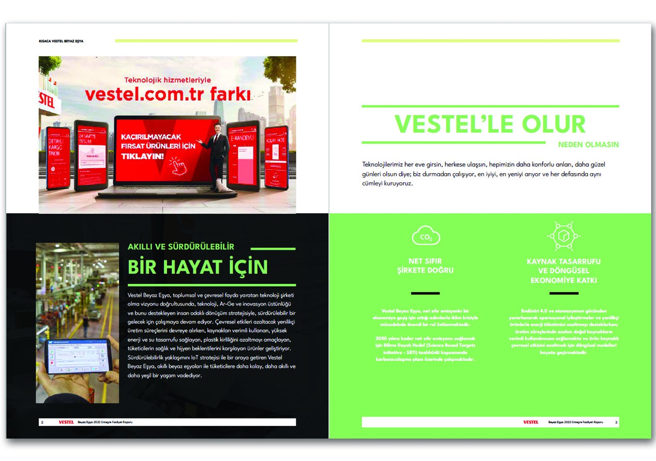 VESTEL BEYAZ EŞYA / 2022 Entegre Faaliyet Raporu / 2022 INTEGRATED ANNUAL REPORT