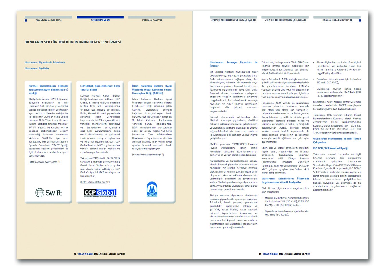 TAKASBANK / 2024 Entegre Faaliyet Raporu / 2024 Integrated Annual Report