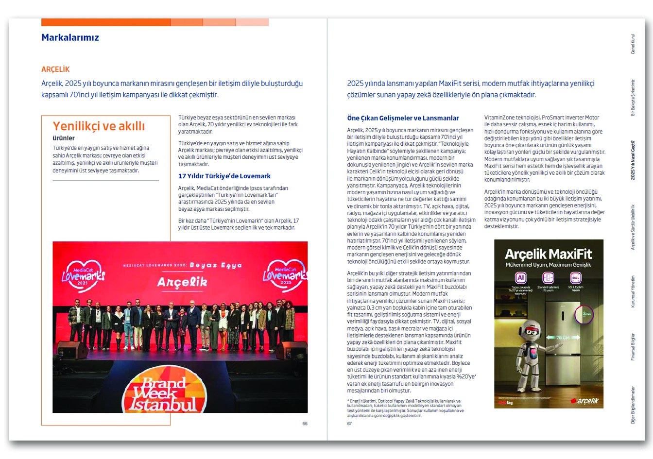 ARÇELİK / 2025 Faaliyet Raporu / 2025 Annual Report