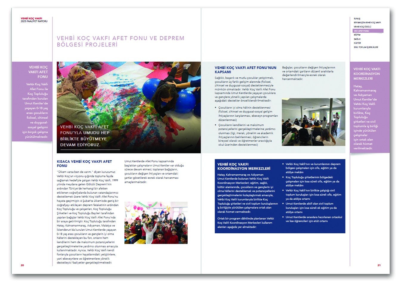 VEHBİ KOÇ VAKFI / 2025 Faaliyet Raporu / 2025 Annual Report