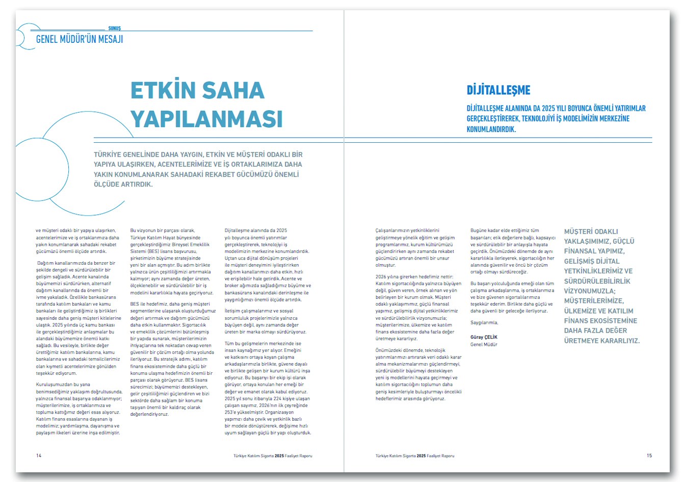 TÜRKİYE KATILIM SİGORTA / 2025 Faaliyet Raporu / 2025 Annual Report
