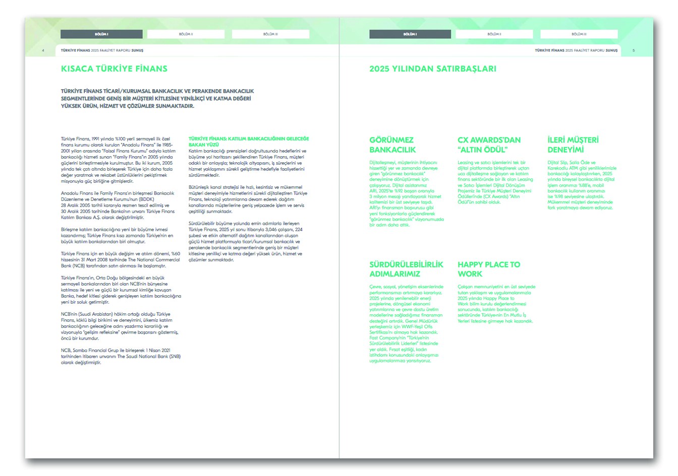 TÜRKİYE FİNANS / 2025 Faaliyet Raporu / 2025 Annual Report