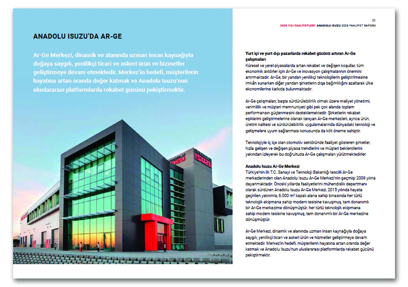 ANADOLU ISUZU / 2025 Faaliyet Raporu / 2025 Annual Report