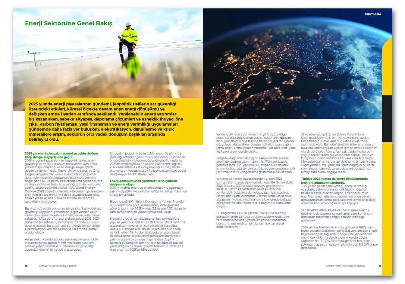 CONSUS ENERJİ / 2025 Faaliyet Raporu / 2025 Annual Report
