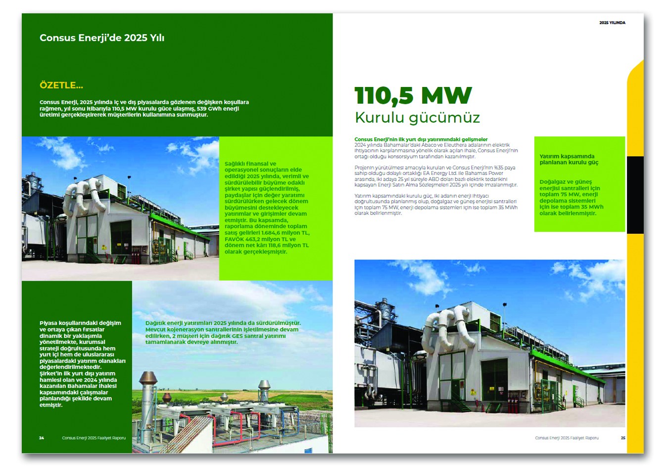CONSUS ENERJİ / 2025 Faaliyet Raporu / 2025 Annual Report