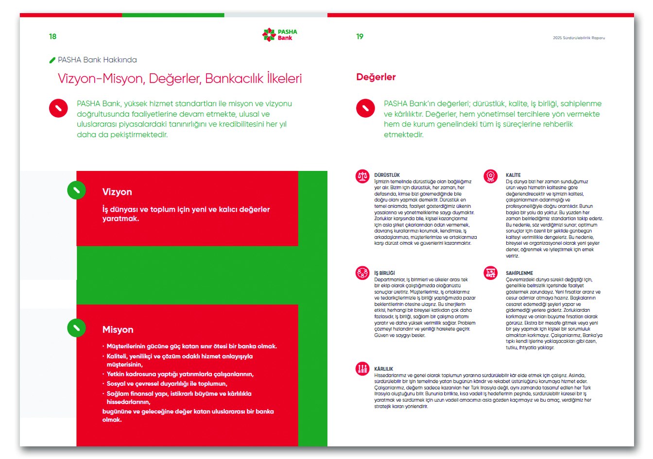 PASHA BANK / 2025 Sürdürülebilirlik Raporu / 2025 Sustainability Report